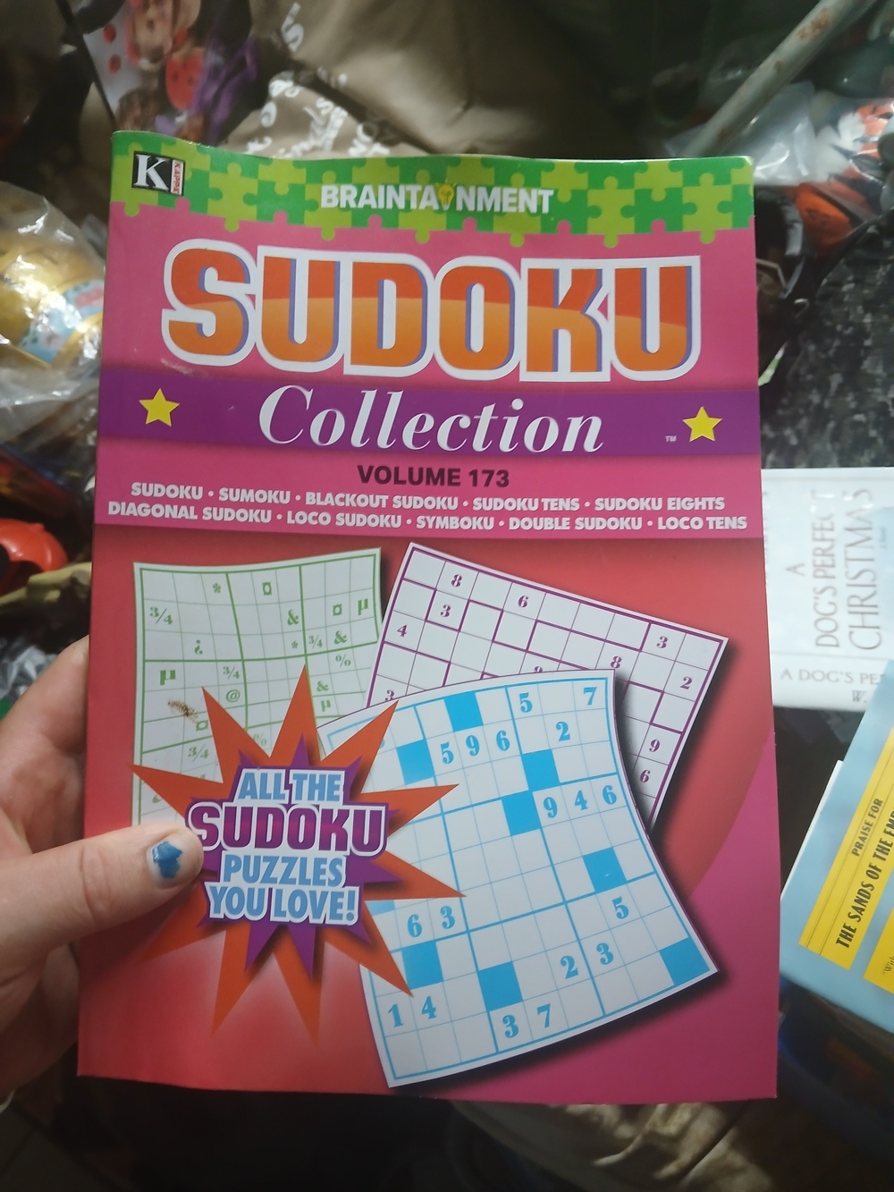 copy of the Kappa Braintainment Sudoku Collection Volume 173 puzzle book.